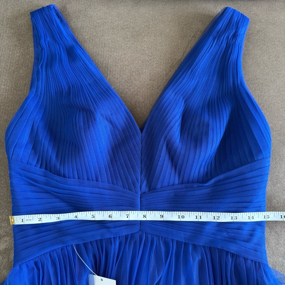 Zac Posen Tulle Midi-Dress in Royal Blue, size 6 - Picture 11 of 13